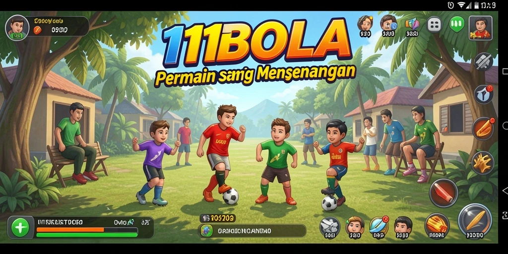 Tampilan gameplay 11BOLA yang menarik dan menantang.