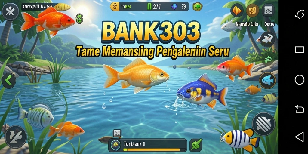 Tampilan gameplay <strong>BANK303</strong> yang menakjubkan saat memancing.