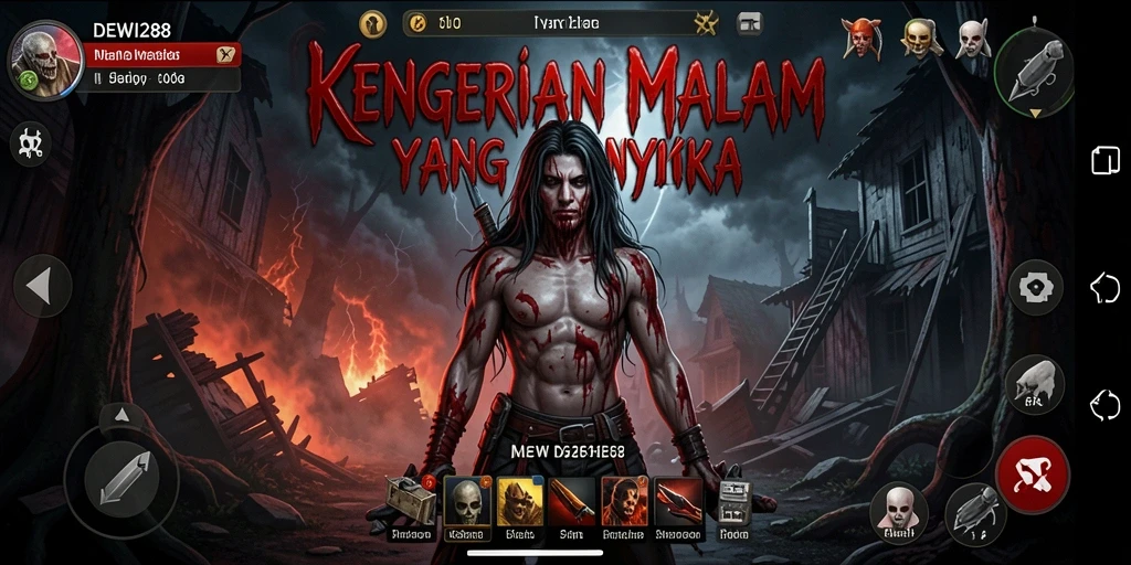 Tangkapan layar DEWI288 menunjukkan aksi menegangkan di dunia yang mencekam.