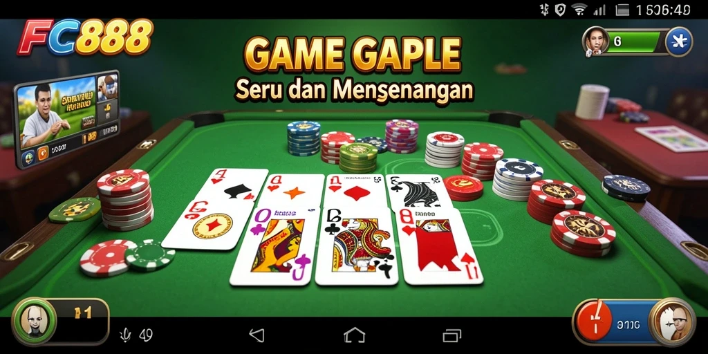 Gambar gameplay seru dari game Gaple FC888.