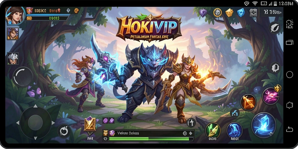 Tampilan epik gameplay HOKIVIP yang penuh aksi.