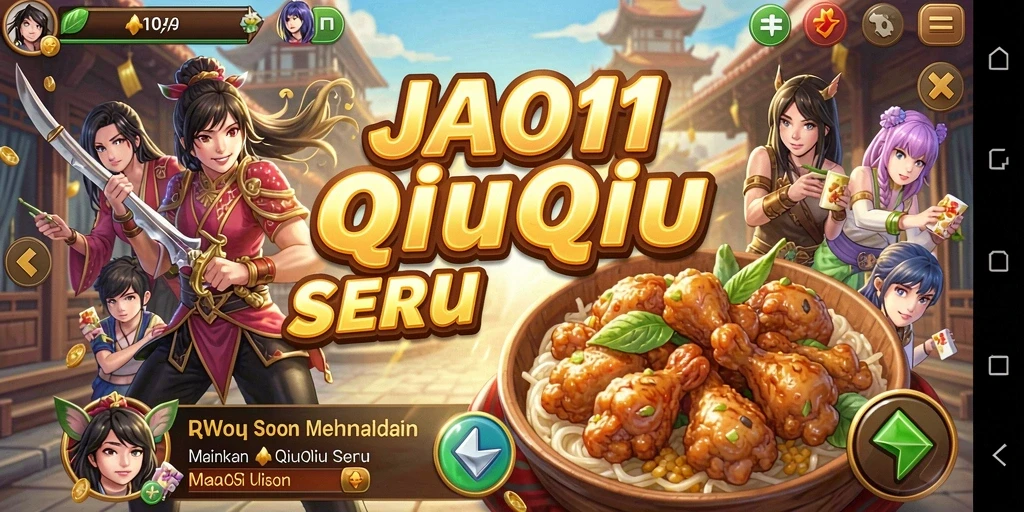 Tampilan gameplay QiuQiu yang menarik dan seru di JAGO11.