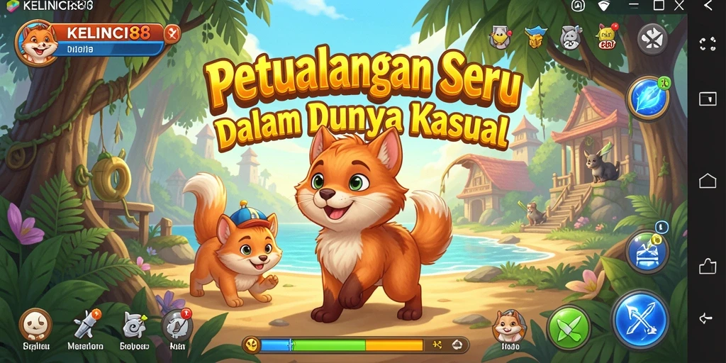 Tampilan gameplay KELINCI88 dengan karakter dan tantangan yang menarik.