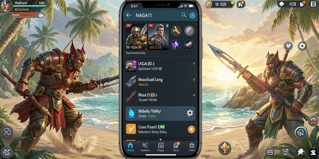 Screenshot NAGA11 menampilkan fitur pengingat dan pengelolaan tugas yang efektif.