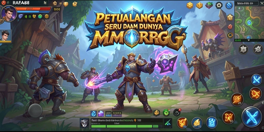 Tampilan gameplay RAFA88 yang epik dalam dunia MMORPG.