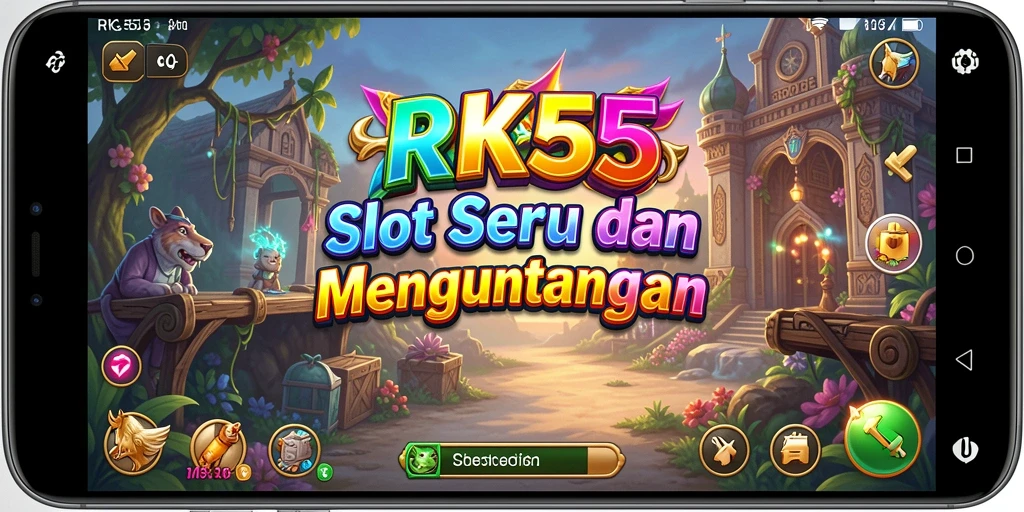 Screenshot gameplay RK55 yang menunjukkan putaran slot yang mengasyikkan.