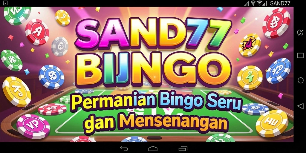 Tampilan gameplay Bingo yang menarik dan seru di SAND77.