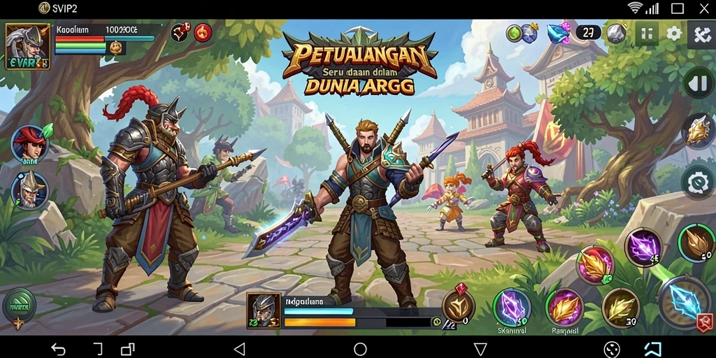 Tampilan gameplay menakjubkan dari SVIP2 saat pertarungan epik.