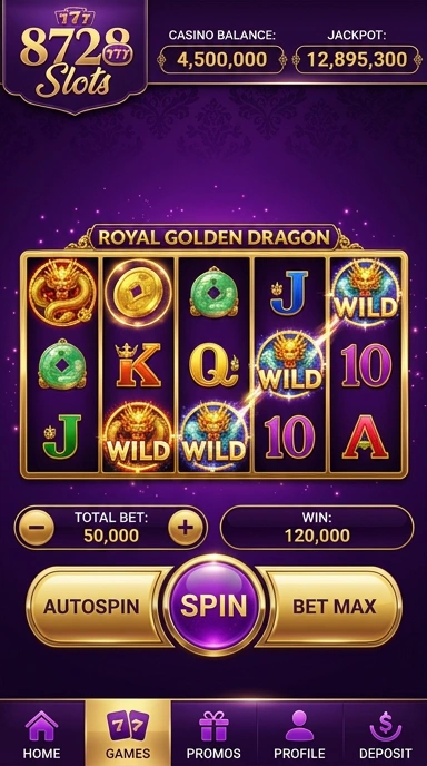 Tampilan antarmuka aplikasi 8728slots yang ramah pengguna.